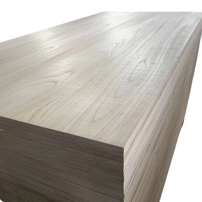 FSC Certified Paulownia Wood Edge Glued Finger Joint Solid Wood Board M3 per mobili