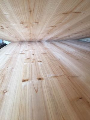 12-30mm AB Grade Custom Painted Solid Wood Joint Panel per la tavola di cedro di abete