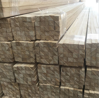 Costruzione di edifici Paolownia Triangolo Chamfer Striscia di legno