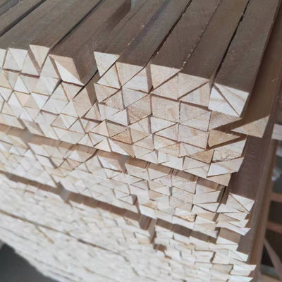 11 mm x 11 mm di legno, scarpone di paolownia, triangolo, strisce di legno con tenore di umidità dell'8%-12%