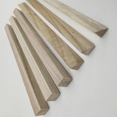 11 mm x 11 mm di legno, scarpone di paolownia, triangolo, strisce di legno con tenore di umidità dell'8%-12%