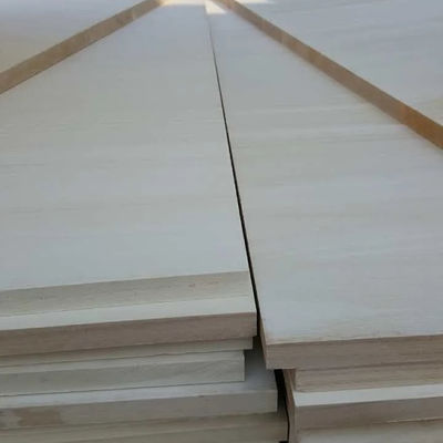 Dimensioni personalizzate Tavola comune a dita di legno Paulownia con legno massello in colore naturale