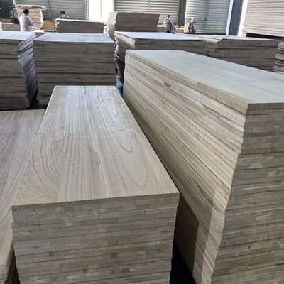 Panello in legno massello di taglia personalizzata di pino di pioppo paolownia per la decorazione domestica