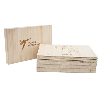 Tavola di rottura per le arti marziali di Paulownia 225x300mm per la pratica del Taekwondo Spessore 3-30MM