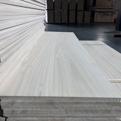 Tavolo da tavolo in legno di taglia personalizzata con pannello di paolownia sbiancato e taglia 2440x1220 o 1200x600