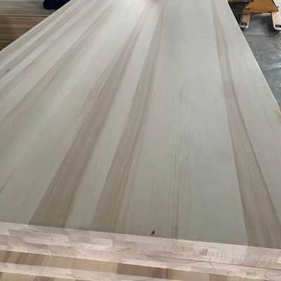 100 mm-2440 mm Tessitura naturale Mobili in legno massello Piastra di pioppo Pannello bordo cartone incollato