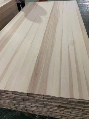 100 mm-2440 mm Tessitura naturale Mobili in legno massello Piastra di pioppo Pannello bordo cartone incollato