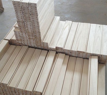 Tavolo di cassetti di pioppo Paulownia rifinito e pulito per armadietti in stile contemporaneo