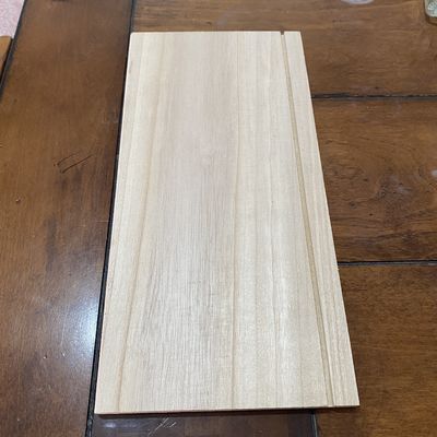 Tavolo di cassetti di pioppo Paulownia rifinito e pulito per armadietti in stile contemporaneo