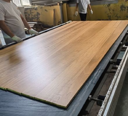 Moderno stile di design Tavola di legno massello rivestito con pannelli di legno di grado AB all'interno di ABC
